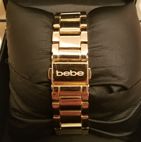 BEBE Gold Rhinestone Watch - Picture 6 of 8